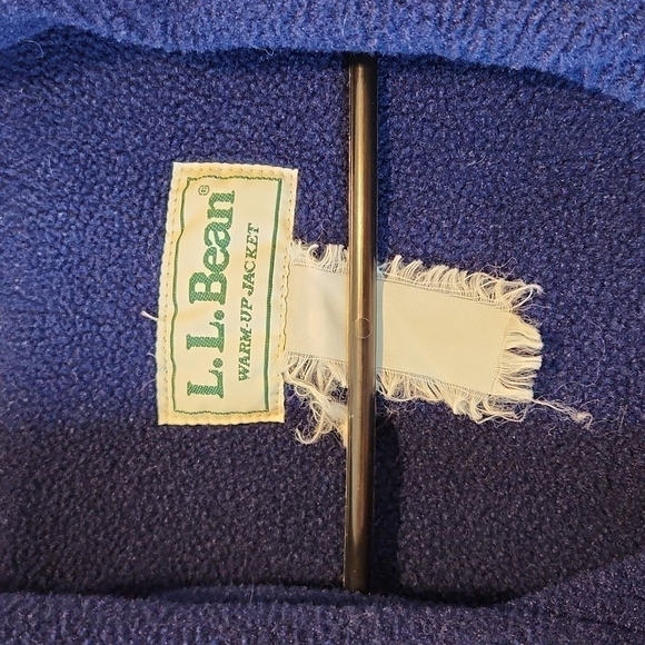 Vintage LL Bean Men’s Warm Up Bomber Jacket Fleece Lined USA Made Blue Mens XL - Picture 5 of 13